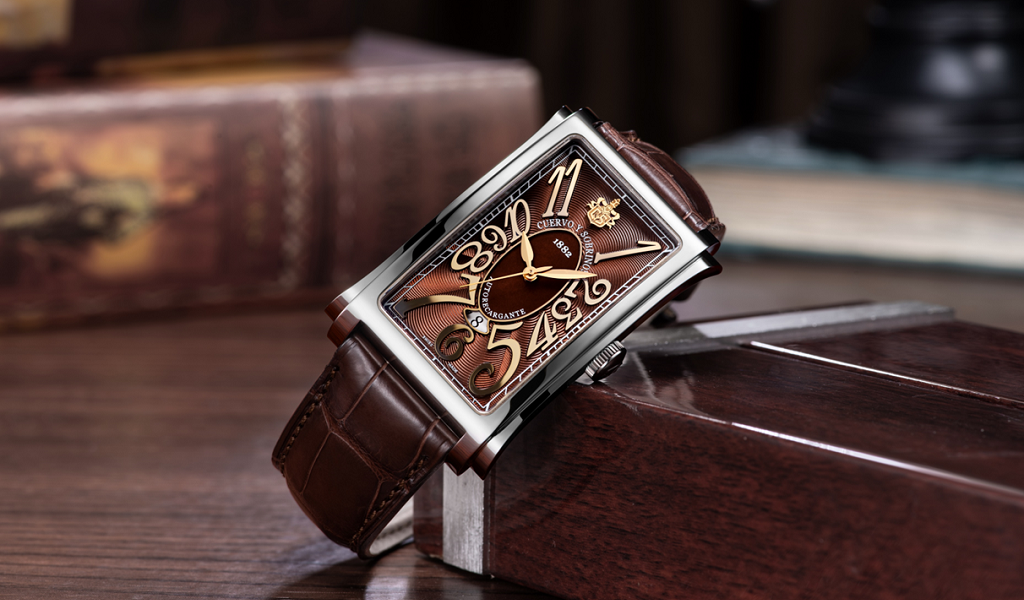 1円～ クエルボ・イ・ソブリノス プロミネンテ デイト A1012 自動巻き  