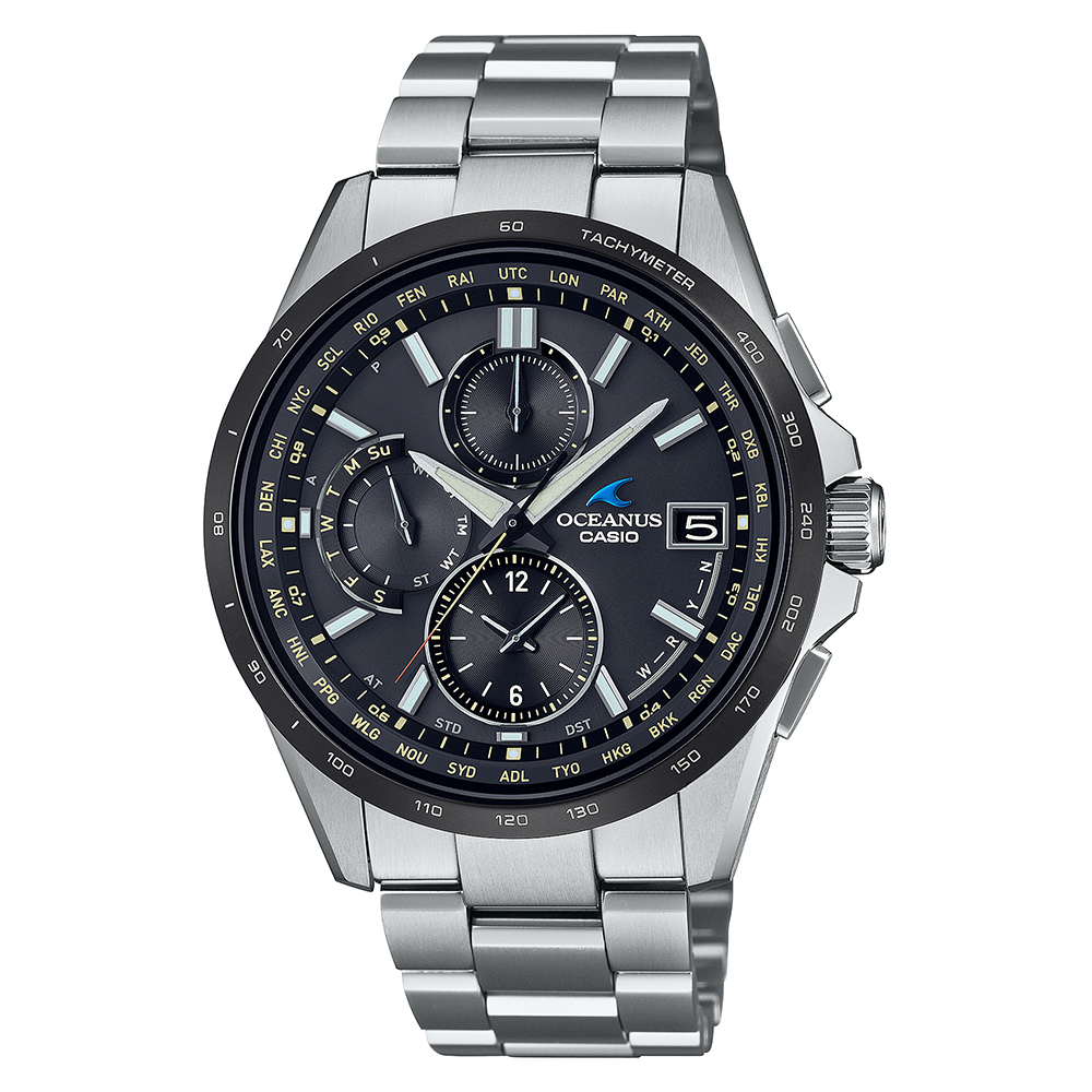 カシオ 腕時計 オシアナス OCW-70J-1AJF 黒 - 腕時計